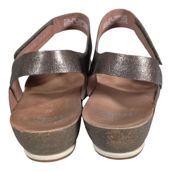 Dansko Vera Sandal Pewter Metalic Leather Open Toe Ankle Strap 42/US 11.5 - 12 - Picture 8 of 10